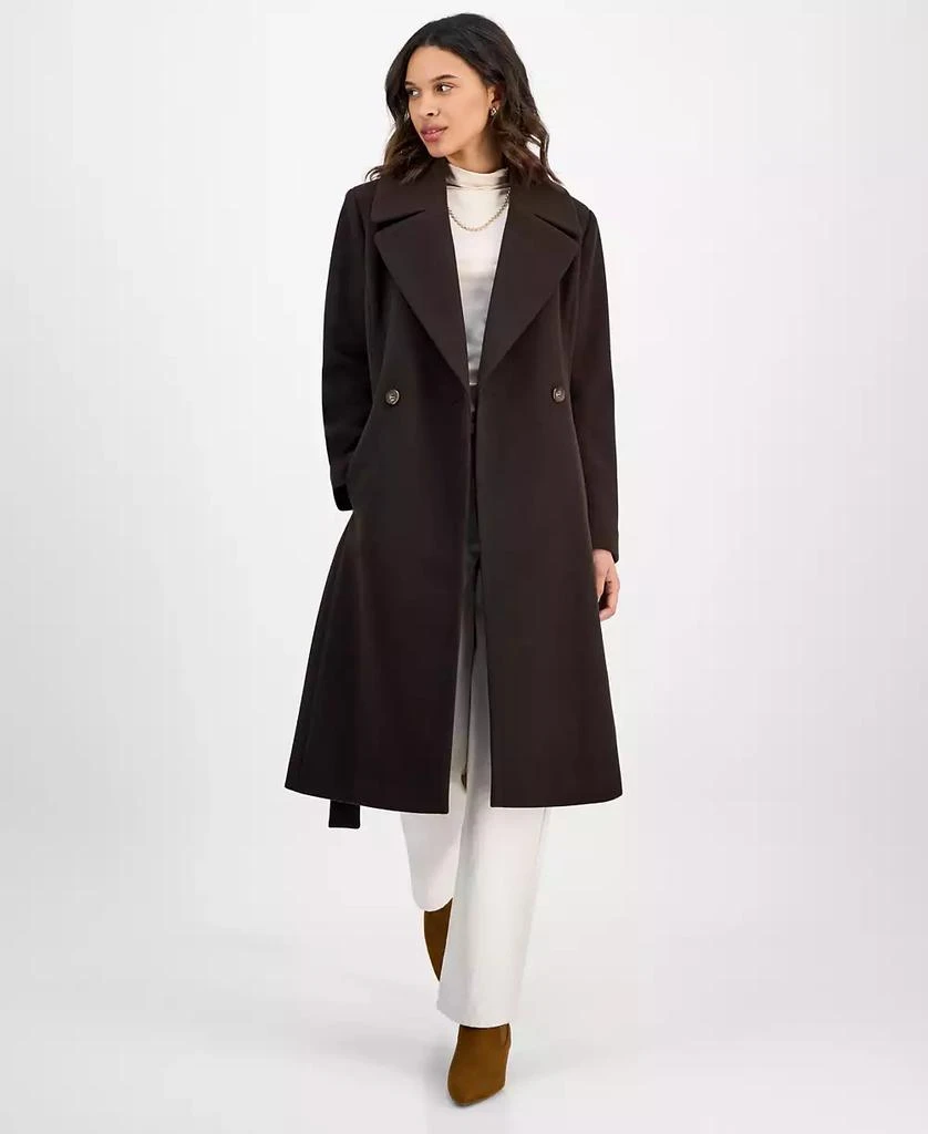 CeCe Women's Single-Breasted Belted Coat 1