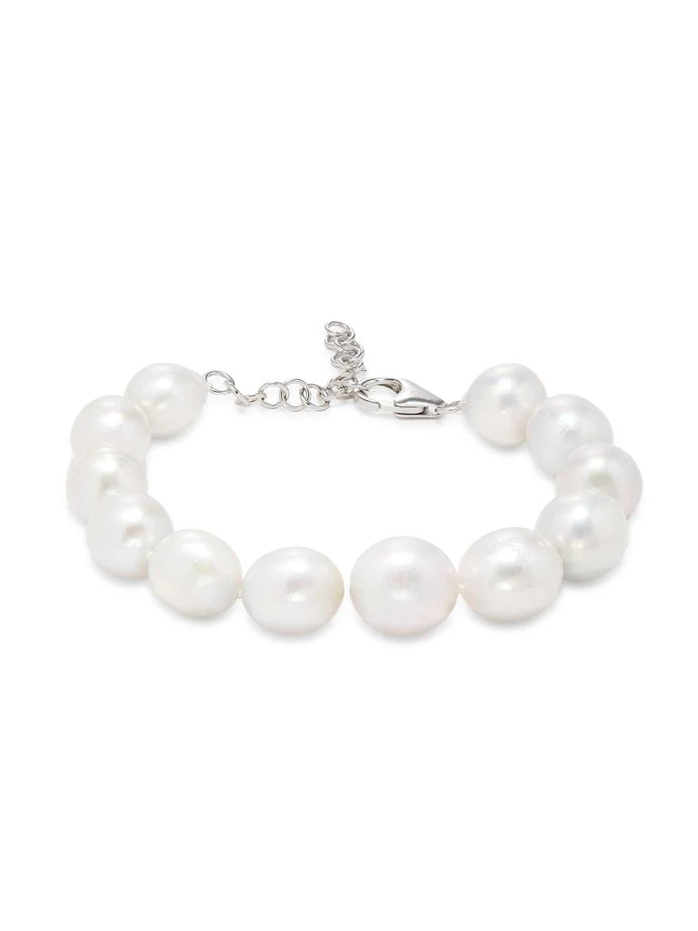 Effy ENY Sterling Silver 
11-13MM Baroque Freshawater Pearl Strand Bracelet