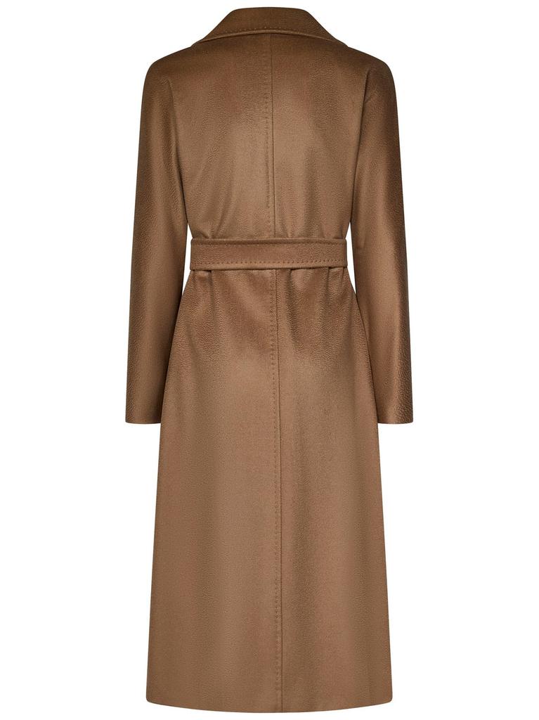 Max Mara Max Mara Studio Brado Belted Long-Sleeved Coat