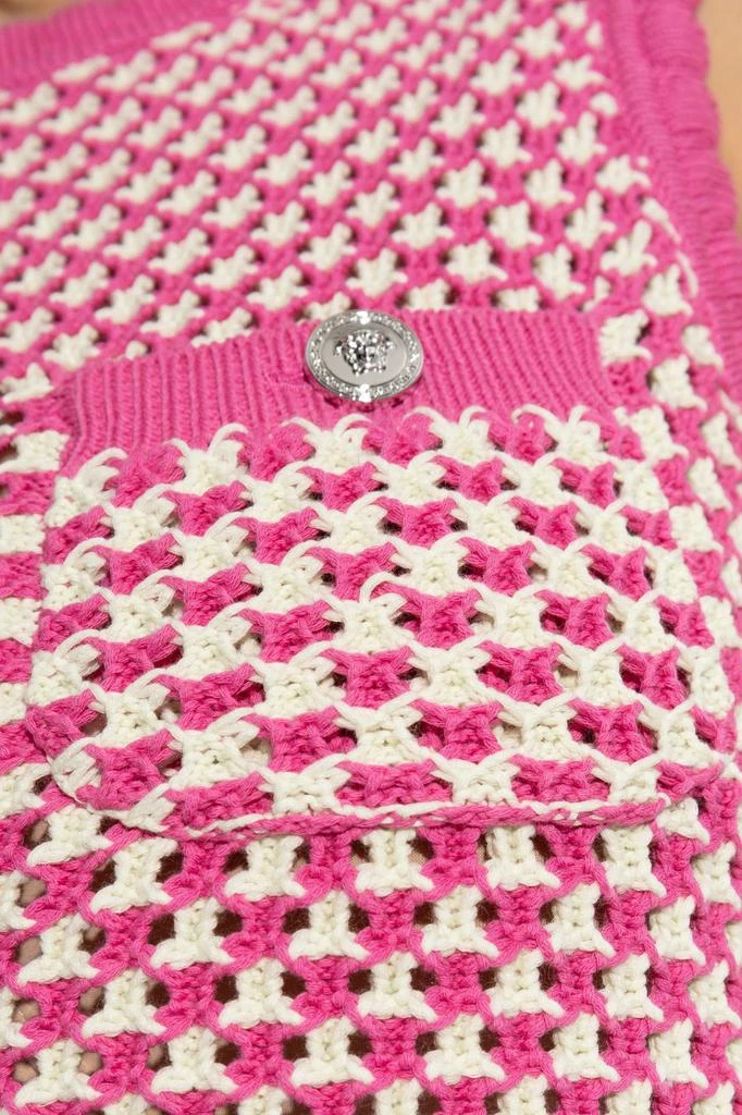 Versace Versace Pocket Knitted Cropped Top 4