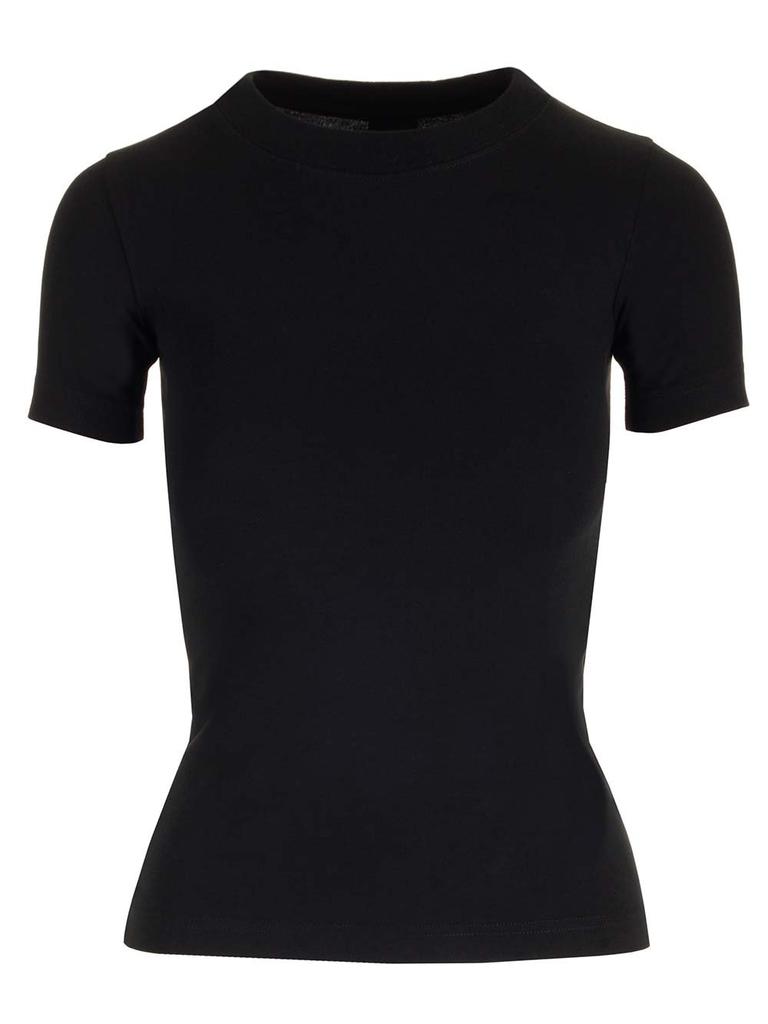 Tシャツ・カットソー Balenciaga logo embellished mockneck t-shirt Balenciaga logo-embellished Cotton T-shirt | Black | FARFETCH