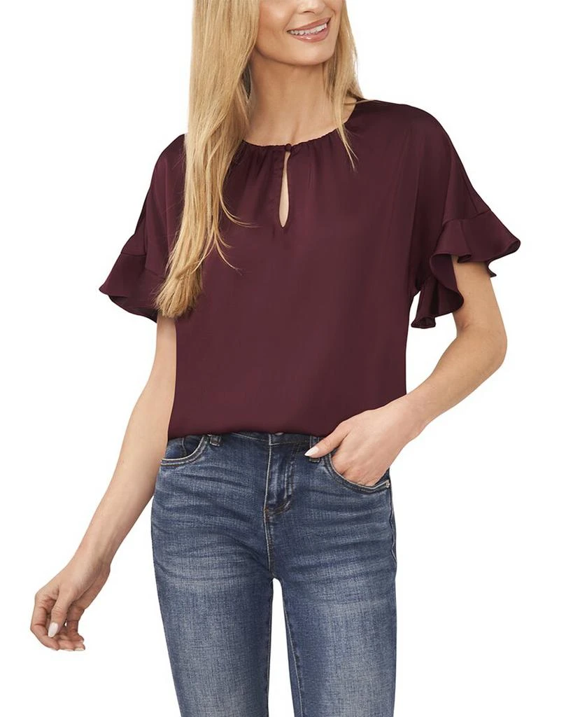 CeCe Dolman Sleeve Keyhole Top 1