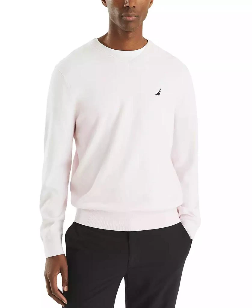 Nautica Men's Navtech Performance Classic-Fit Soft V-Neck Sweater 1