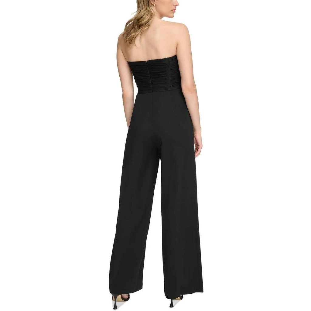 Calvin Klein Womens Strapless Wide Leg Jumpsuit 2