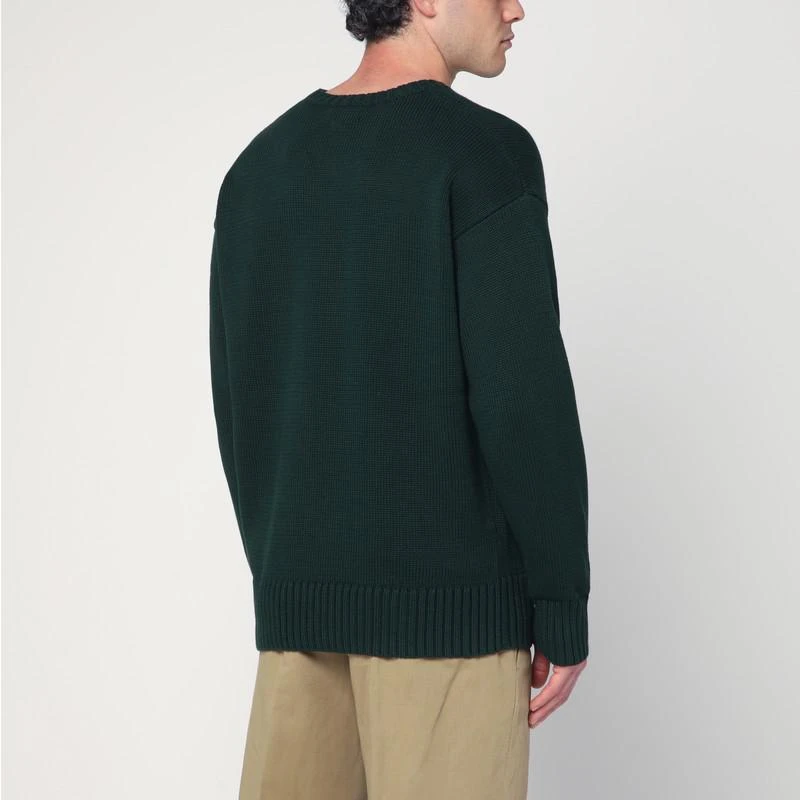 Ralph Lauren Dark green Big-Fit sweater with inlaid logo 3