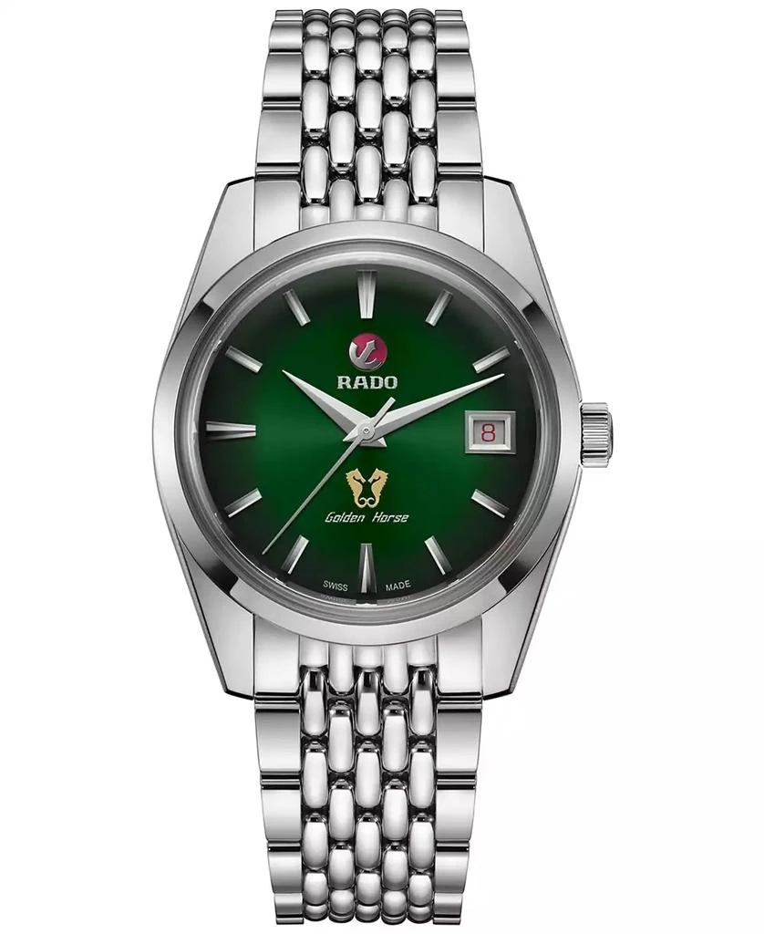 Rado Unisex Swiss Automatic Golden Horse 1957 Limited Edition Stainless Steel Bracelet Watch 37mm 1