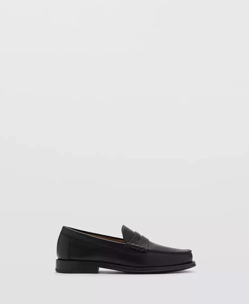 Mango Men's Leather Penny Loafers 2