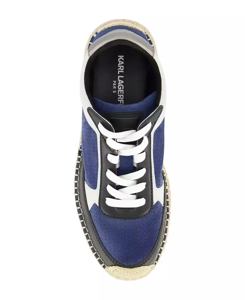 Karl Lagerfeld Paris Men's Lace Up Espadrille Chunky Sole Sneakers 4