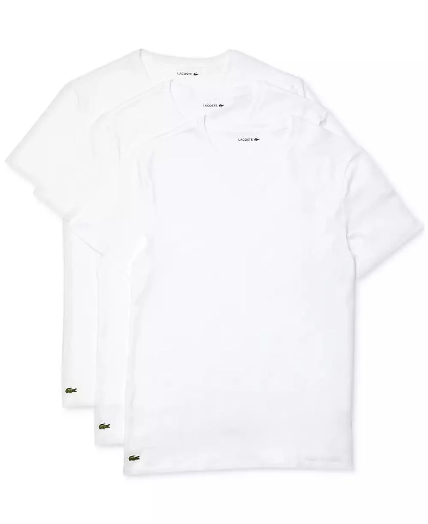 Lacoste Men's 3-Pack Regular Fit V-Neck Undershirts 1