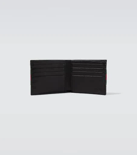 Gucci Web Trademark leather bifold wallet 2
