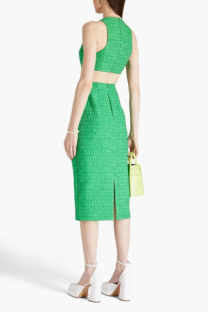 Emilia Wickstead Cropped cotton-blend cloqué top 3