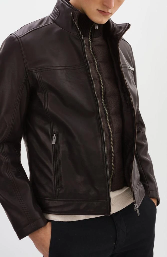 REGENCY Leather Bomber Jacket 4