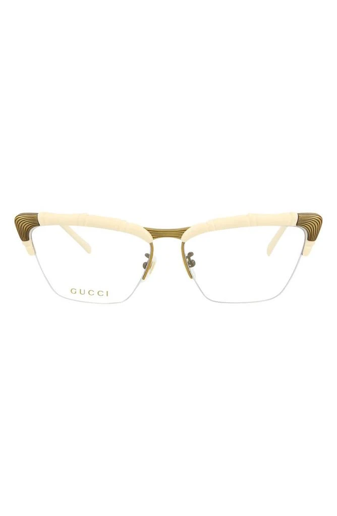 Gucci 58mm Novelty Square Optical Glasses 1