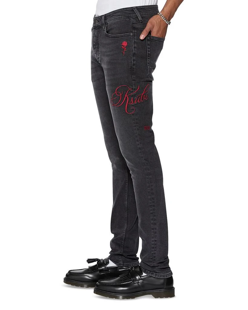 Ksubi Van Winkle Skinny Fit Jean in Black 4