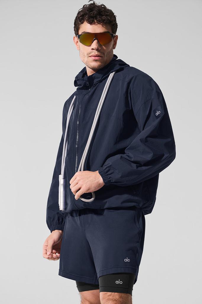 Alo Vantage Nylon Ripstop Track Jacket - Navy