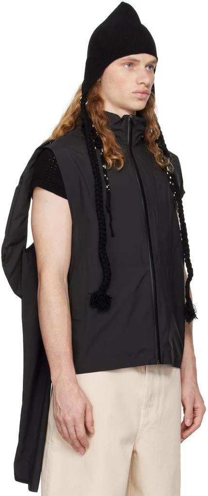 Hyein Seo Black Tassel Charm Beanie 4