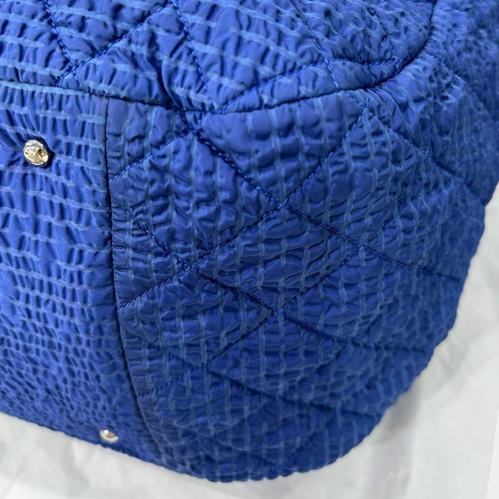 Chanel Chanel Blue Fabric Shopping Bag 7