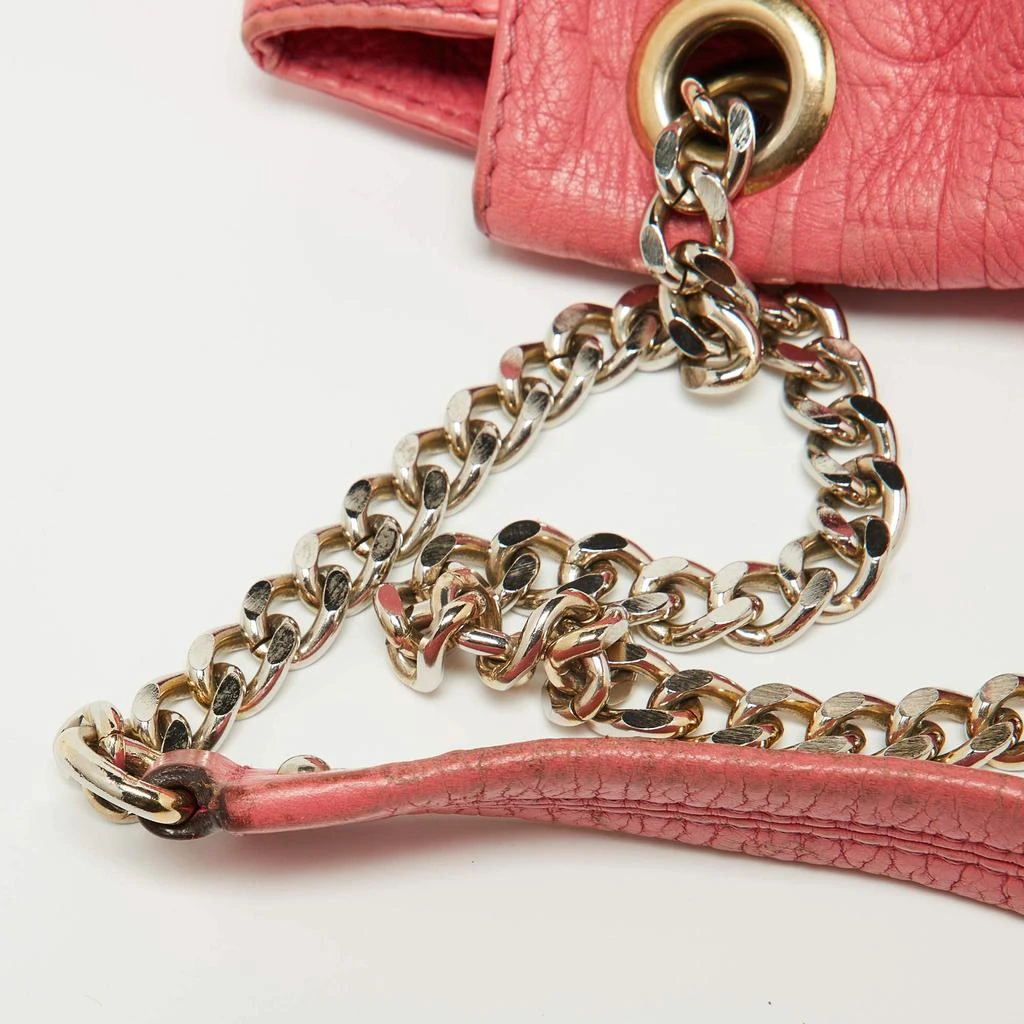 CH Carolina Herrera CH Carolina Herrera Pink Monogram Embossed Leather Audrey Shoulder Bag 11
