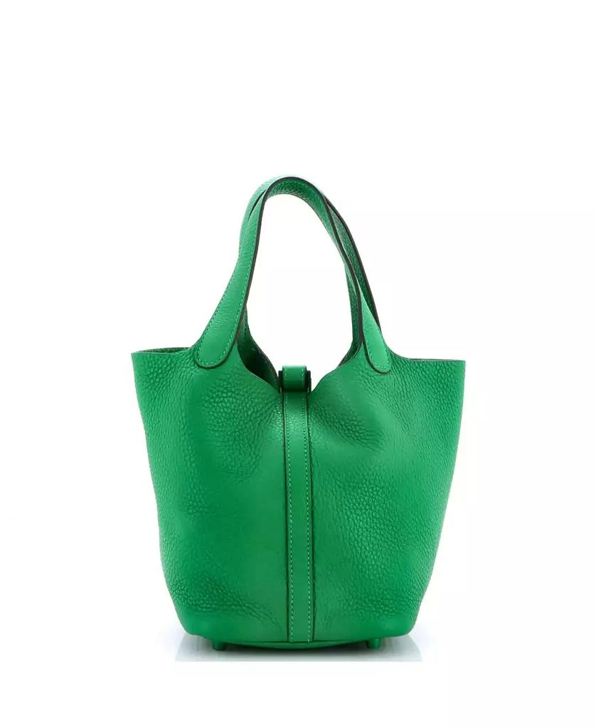 Pre-Owned HERMÉS PM Monochrome Picotin Lock Bag Clemence 3