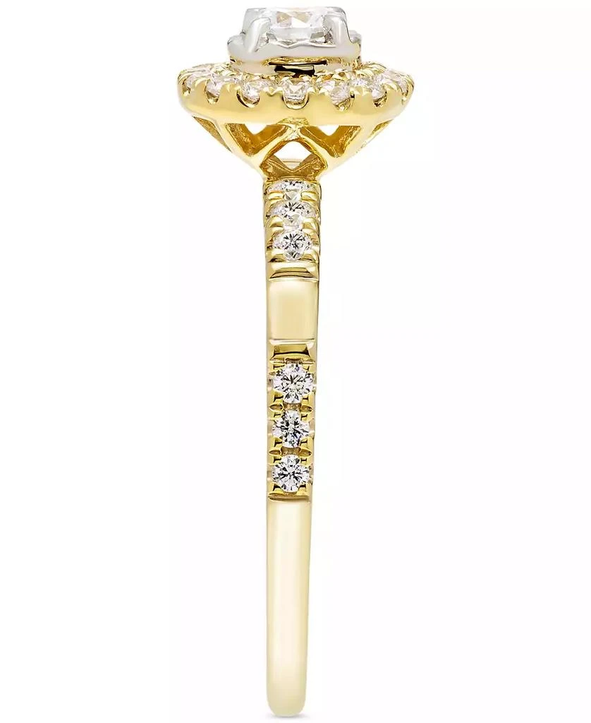 Macy's Diamond Halo Ring (1/2 ct. t.w.) in 14k Gold 4