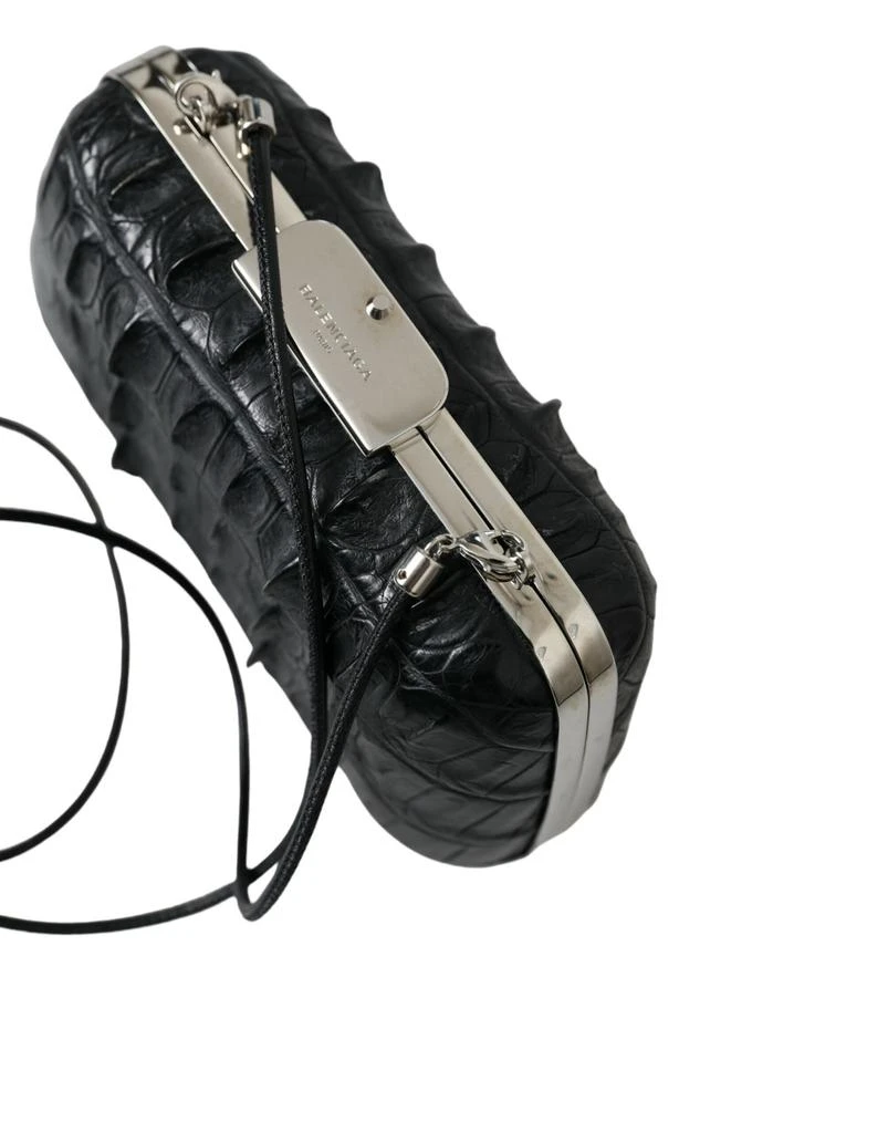 Balenciaga Exotic Skin Leather Shoulder Crossbody Box Clutch Women
s Bag 2