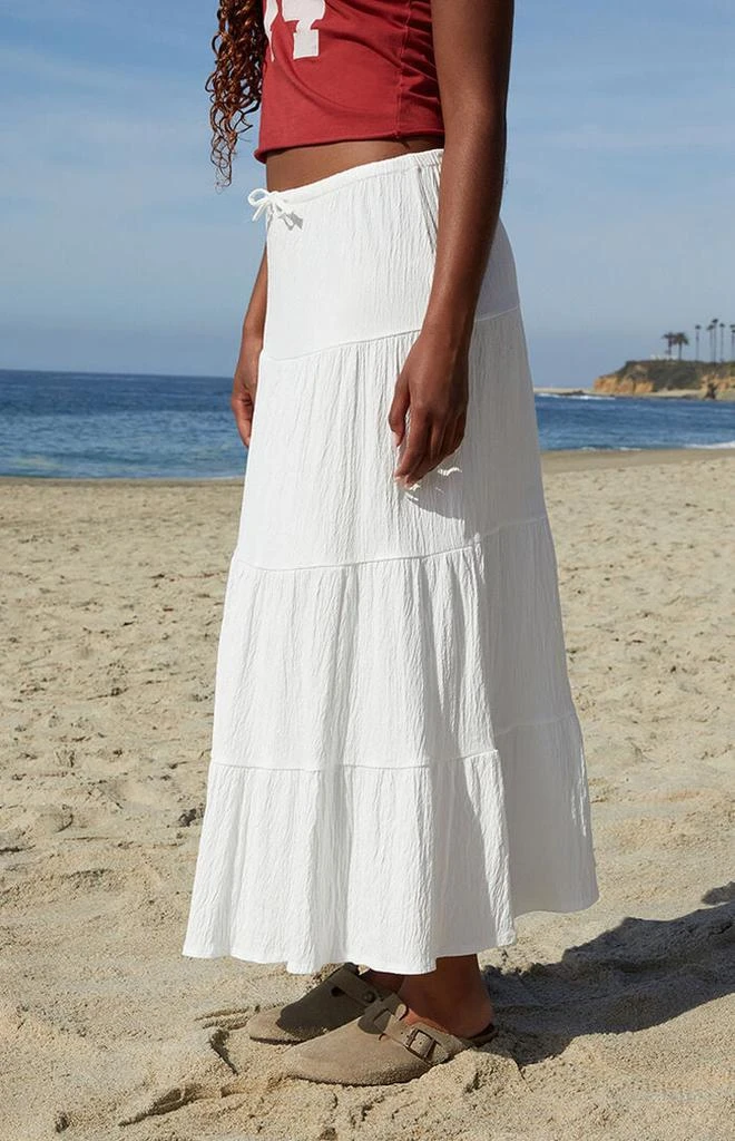 John Galt White Nadia Maxi Skirt 2