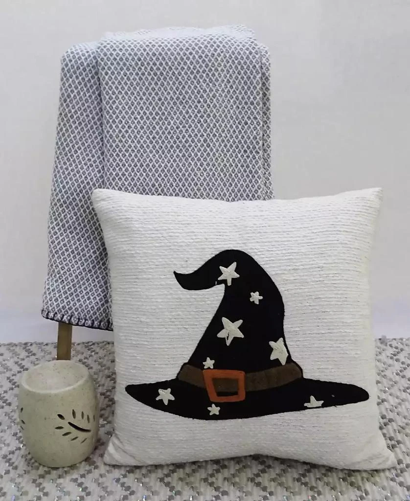 Vibhsa Halloween Witch Hat Decorative Pillow, 20" x 20" 2