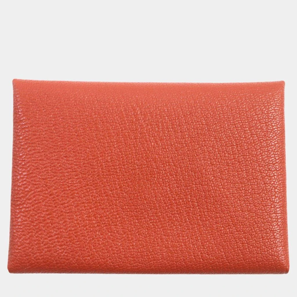 Hermes Hermes Calvi Duo Card Case 2024 Brown Leather 3