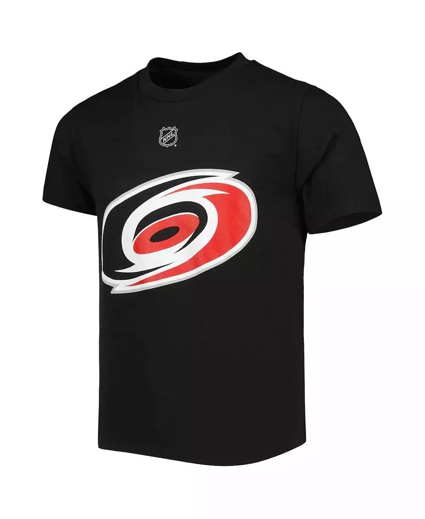 Outerstuff Big Boys Sebastian Aho Black Carolina Hurricanes Name and Number Player T-shirt 3