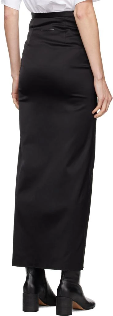 MM6 Black Slit Maxi Skirt 3