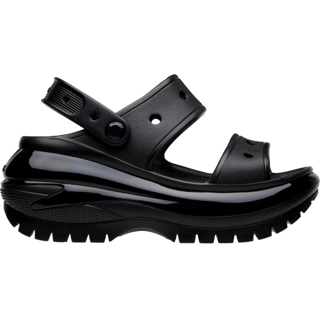 Crocs Men
s  Classic Mega Crush Sandal Black 207989-001 4