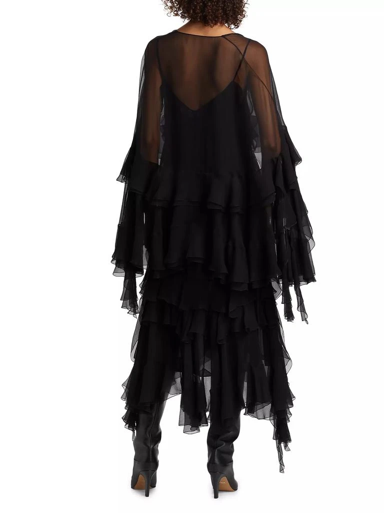 Chloé Ruffled Silk Chiffon Maxi Dress 5