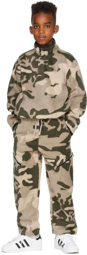 Essentials Kids Beige Camo Lounge Pants 1