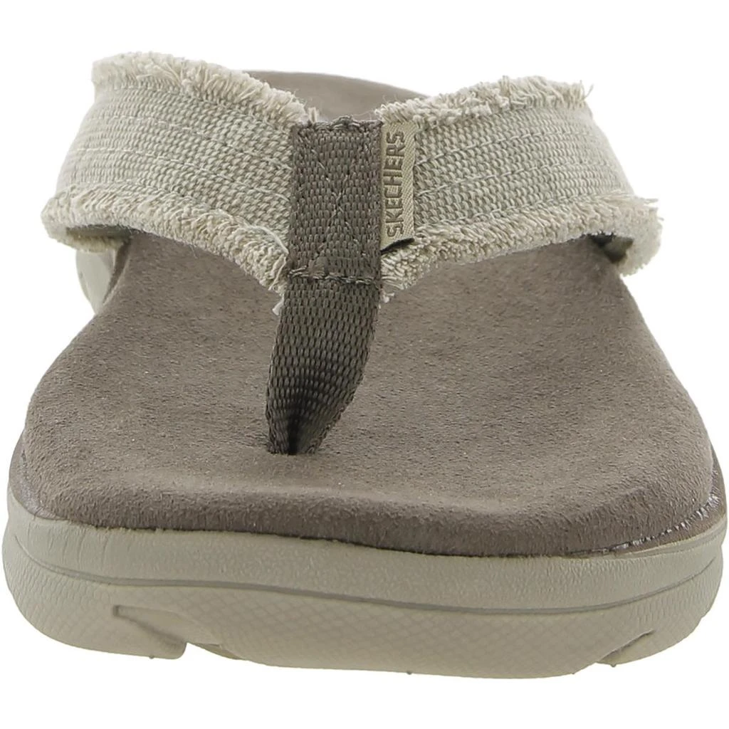 SKECHERS Bosnia Mens Canvas Slip Flip-Flops 2