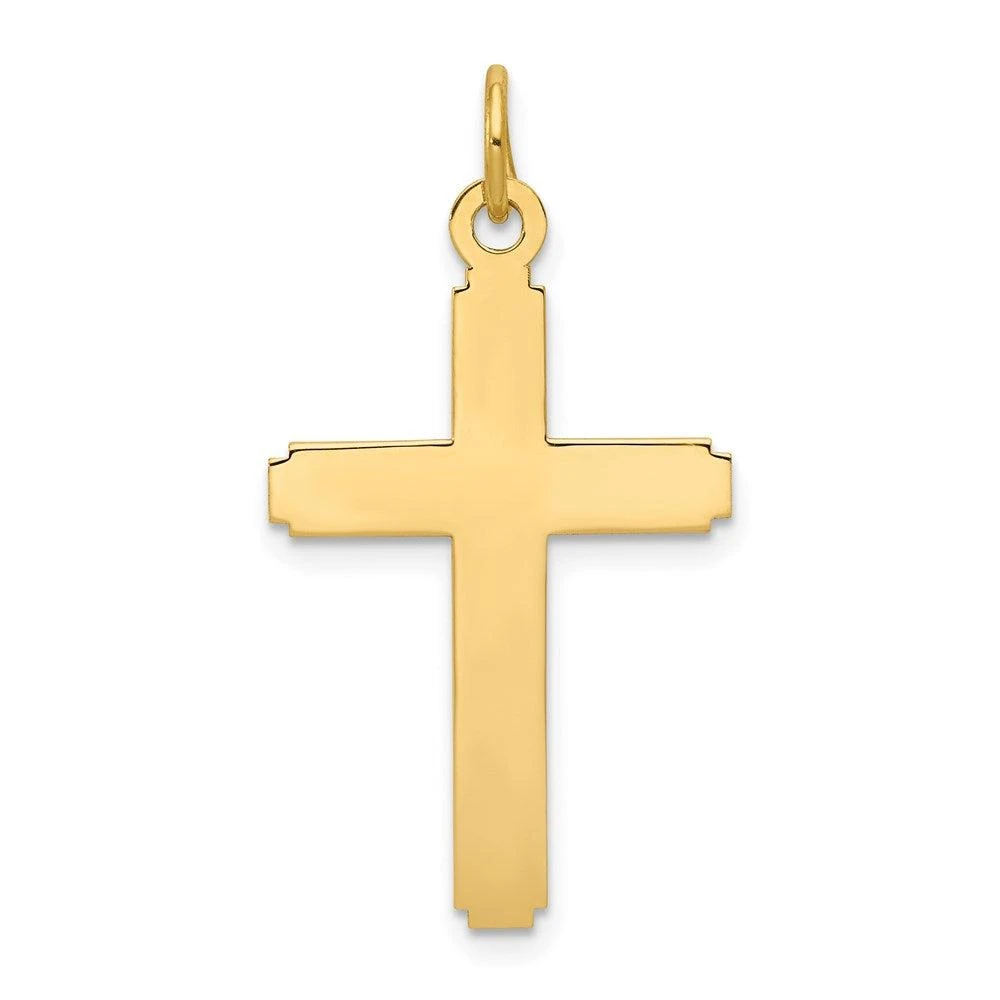 Diamond2Deal 14k Yellow Gold Polished Cross Pendant 1