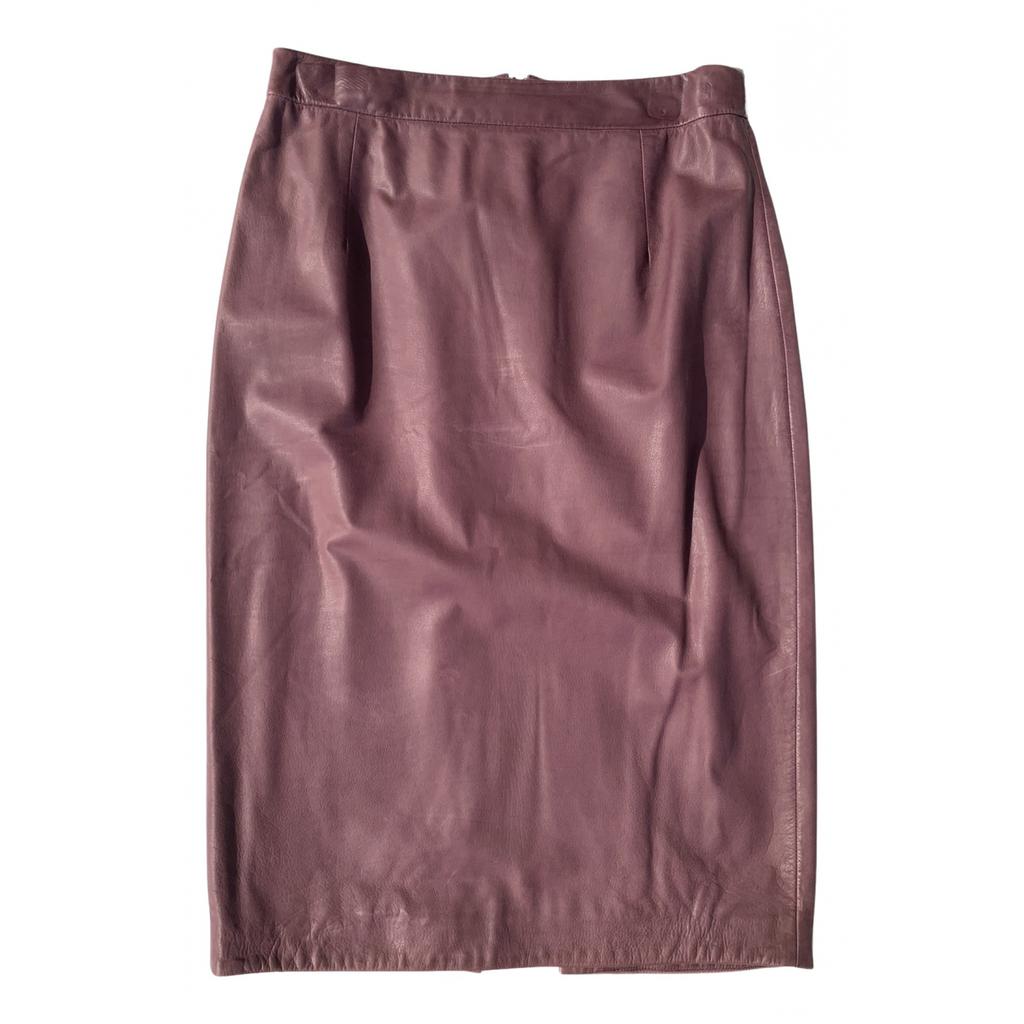 Gucci Gucci Leather mid-length skirt