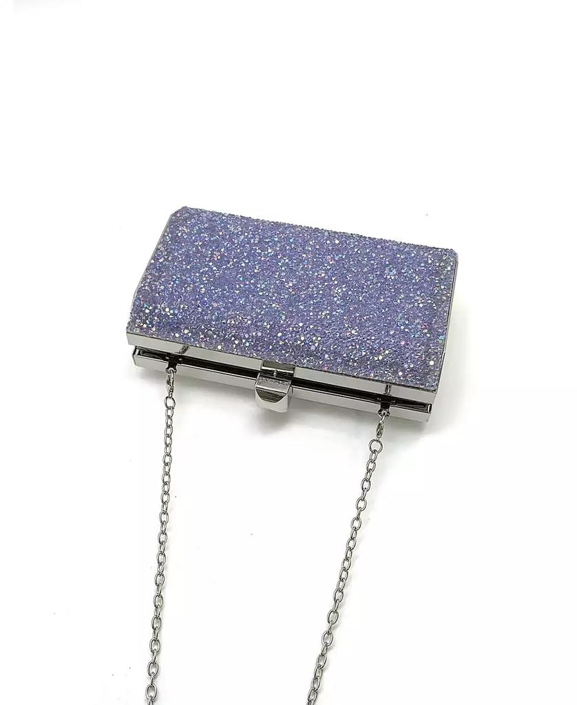 La Regale Women's Hayden Rock Crystal Minaudiere