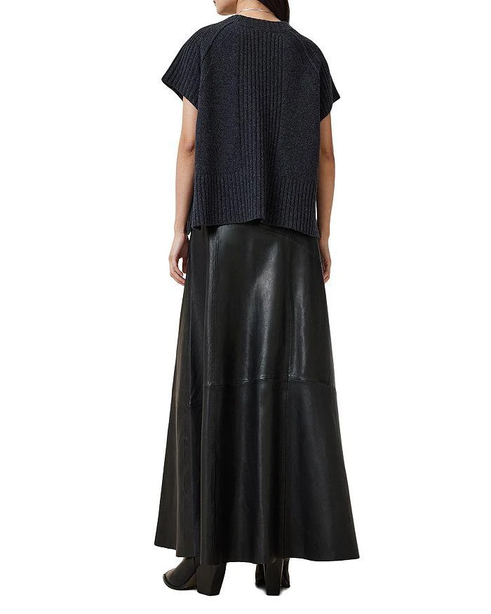 ALL SAINTS Giana Maxi Leather Skirt 6