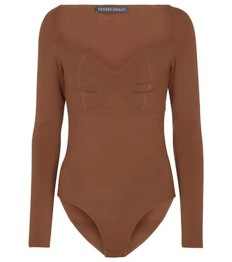 Zeynep Arçay Stretch-knit bodysuit 1