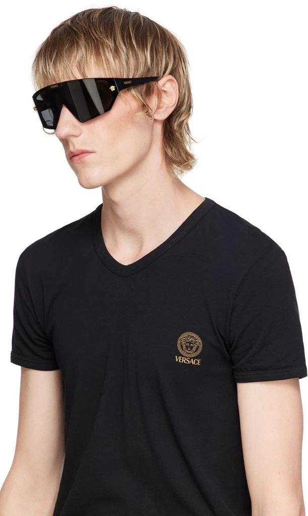 Versace Black Medusa Horizon Sunglasses 4