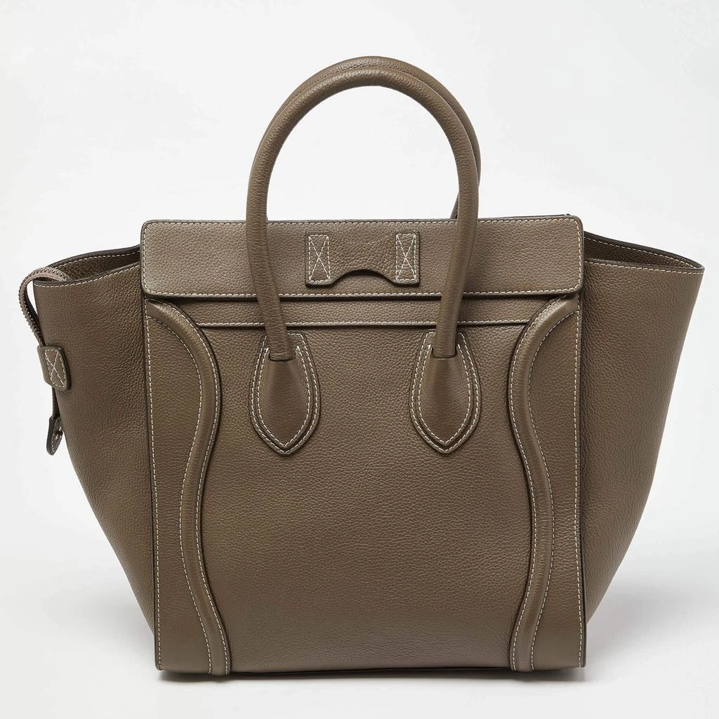 Celine Celine Grey Leather Mini Luggage Tote 4
