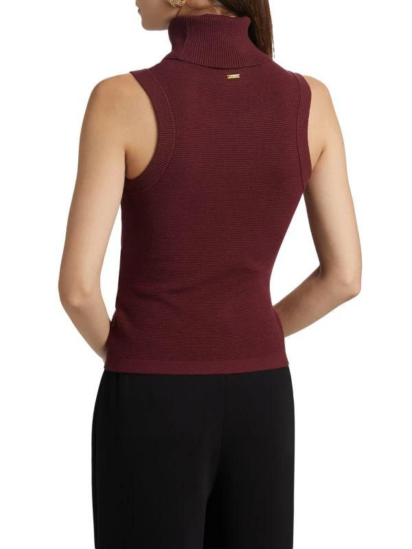 Alice by Temperley Celeste Rib-Knit Turtleneck Sweater Top 2