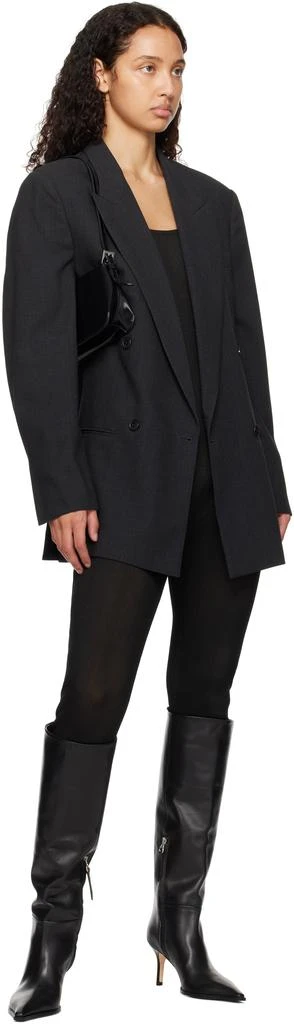 AEYDE Black Tula Leather Tall Boots 5