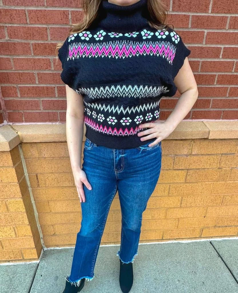 &merci Gianni Sweater Vest In Black Multi