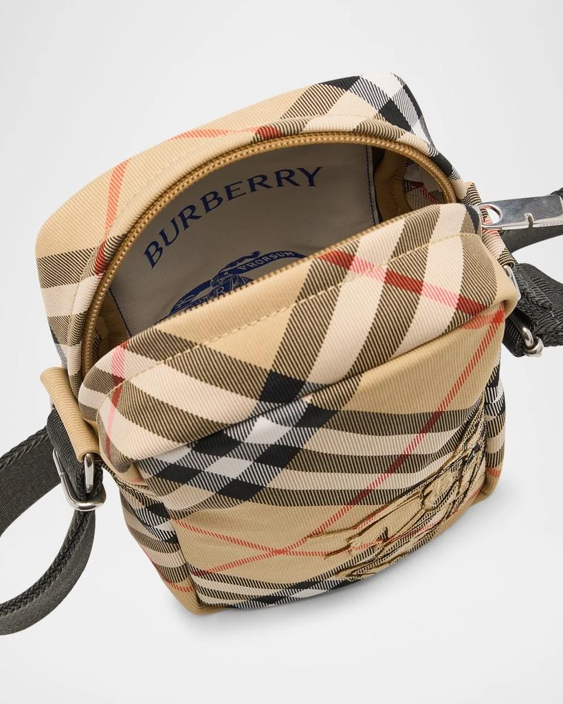 Burberry Men's Check Phone Crossbody Bag 4