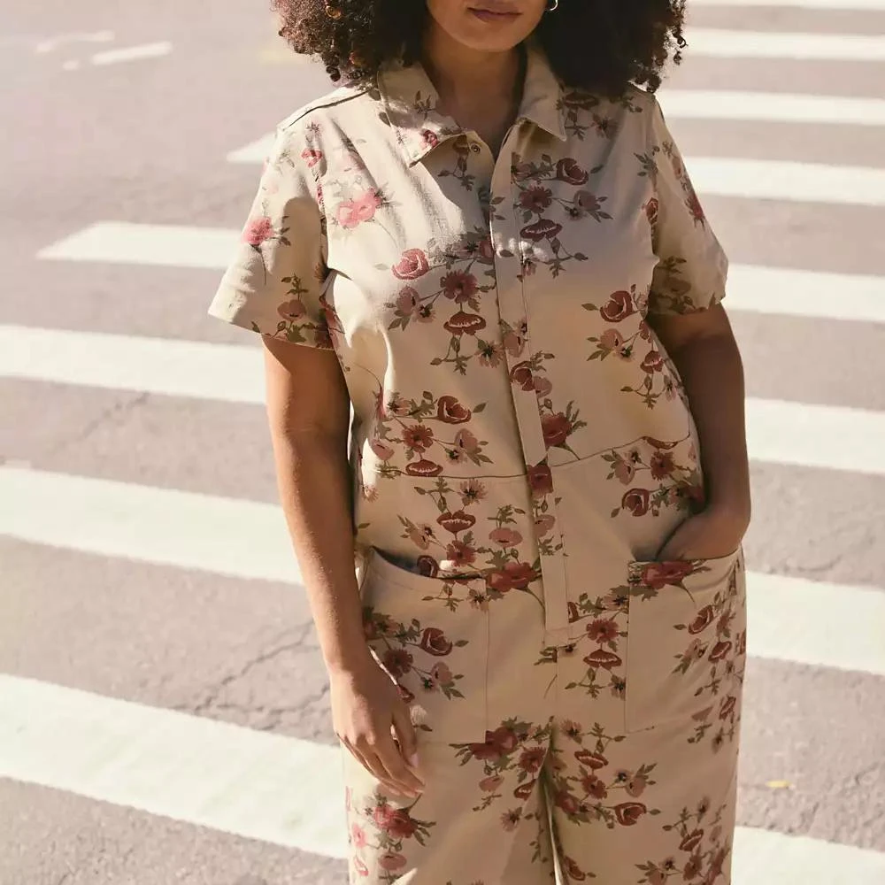 Universal Standard Women
s Kate Stretch Cotton Twill Jumpsuit 5