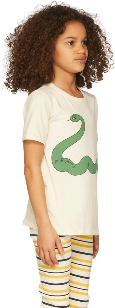 Mini Rodini Kids Off-White Snake T-Shirt 3