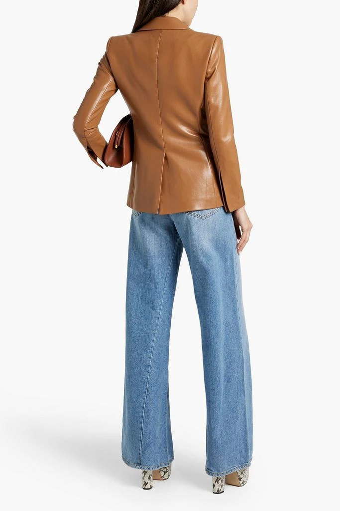 Alice + Olivia Macey faux leather blazer 3