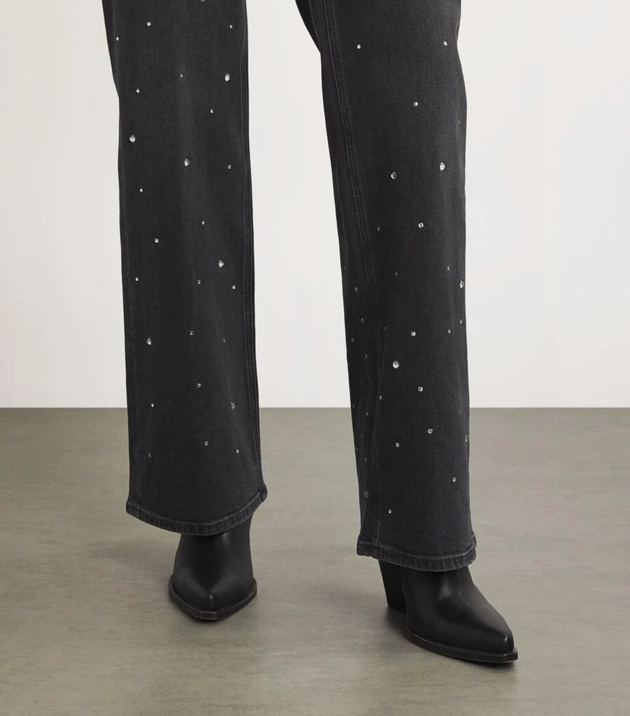 Paige Embellished Sasha Wide-Leg Jeans 6