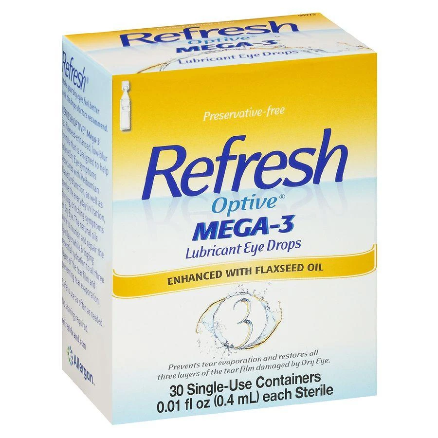 Refresh Mega-3 Lubricant Eye Drops Preservative-Free 4